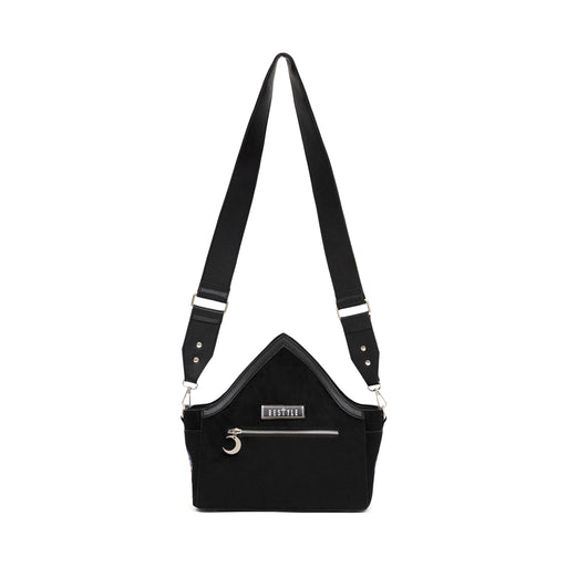  Restyle crossbody bag with cathedral and aurora borealis embroidery - rear full view