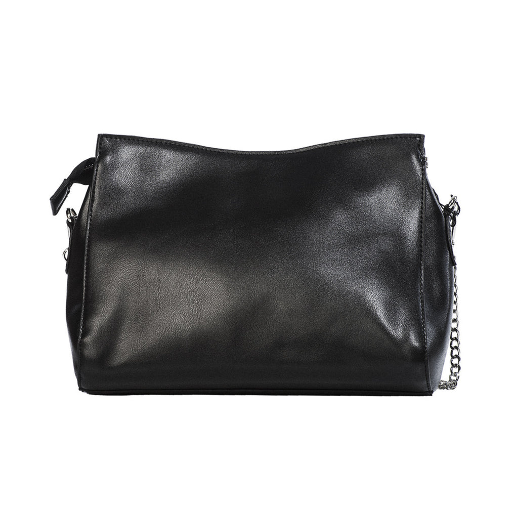  Banned Alternative Nether Lash plain black crossbody bag