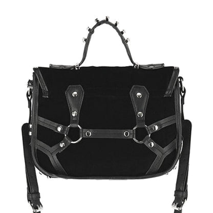 Bolso bandolera Coffin de Restyle color negro vista trasera