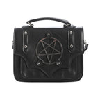  Banned Alternative Moloch black square crossbody bag - front view