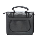  Banned Alternative Moth black square crossbody bag with moth print - rear view