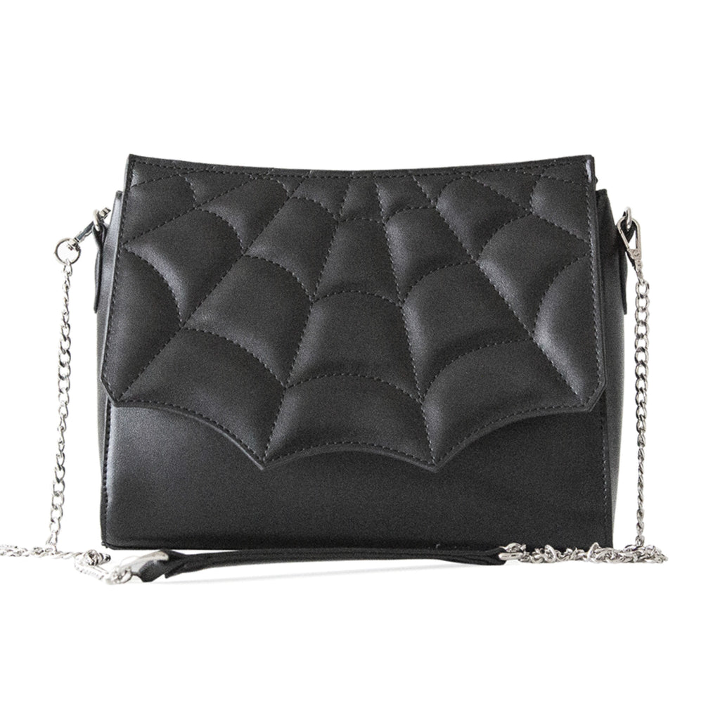  Banned Alternative Mabris black crossbody bag - front view