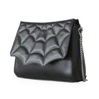  Banned Alternative Mabris black crossbody bag - front angle view