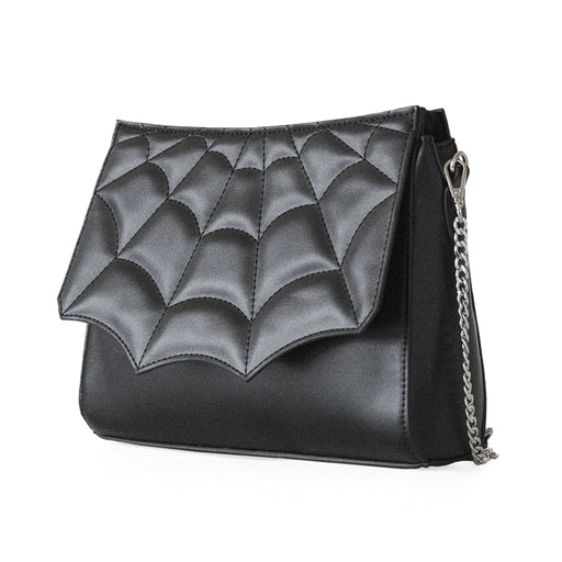  Banned Alternative Mabris black crossbody bag - front angle view