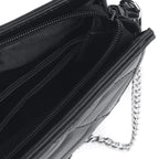  Banned Alternative Mabris black crossbody bag - zipper detail