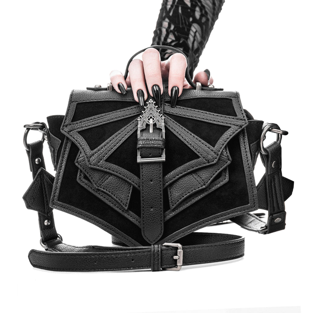  Restyle Night Creature small bat-wing inspired crossbody bag - front model view