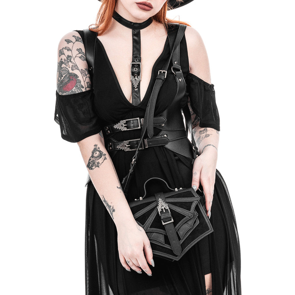  Restyle Night Creature small bat-wing inspired crossbody bag - model view