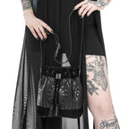  Restyle Sanctum Bucket black crossbody bag - model view