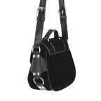  Restyle Triple Goddess black crossbody bag with metal details - rear angle view