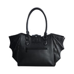  Banned Alternative Annabelle large black shoulder bag with bat details - rear view