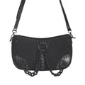  Banned Alternative Earthworm black shoulder/crossbody bag with chain - front view