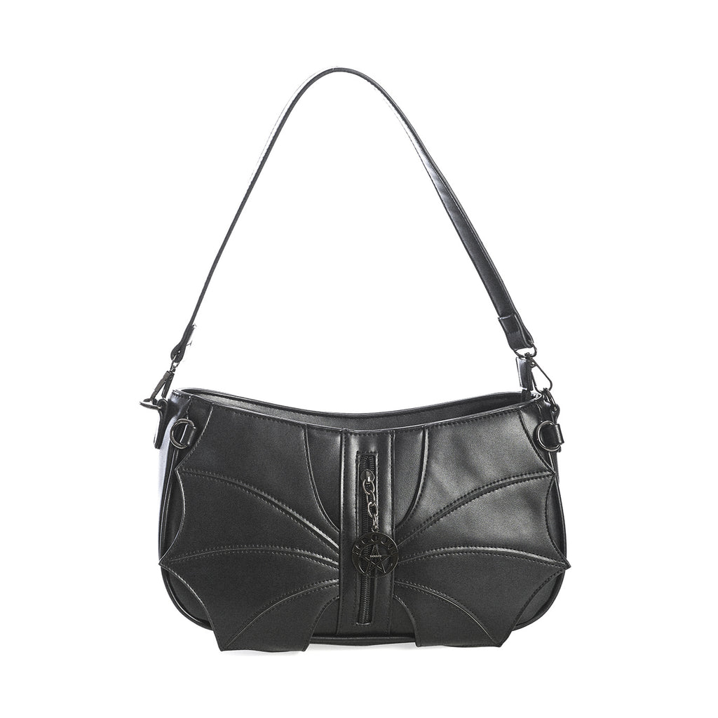  Banned Alternative Malachi black shoulder bag - front view
