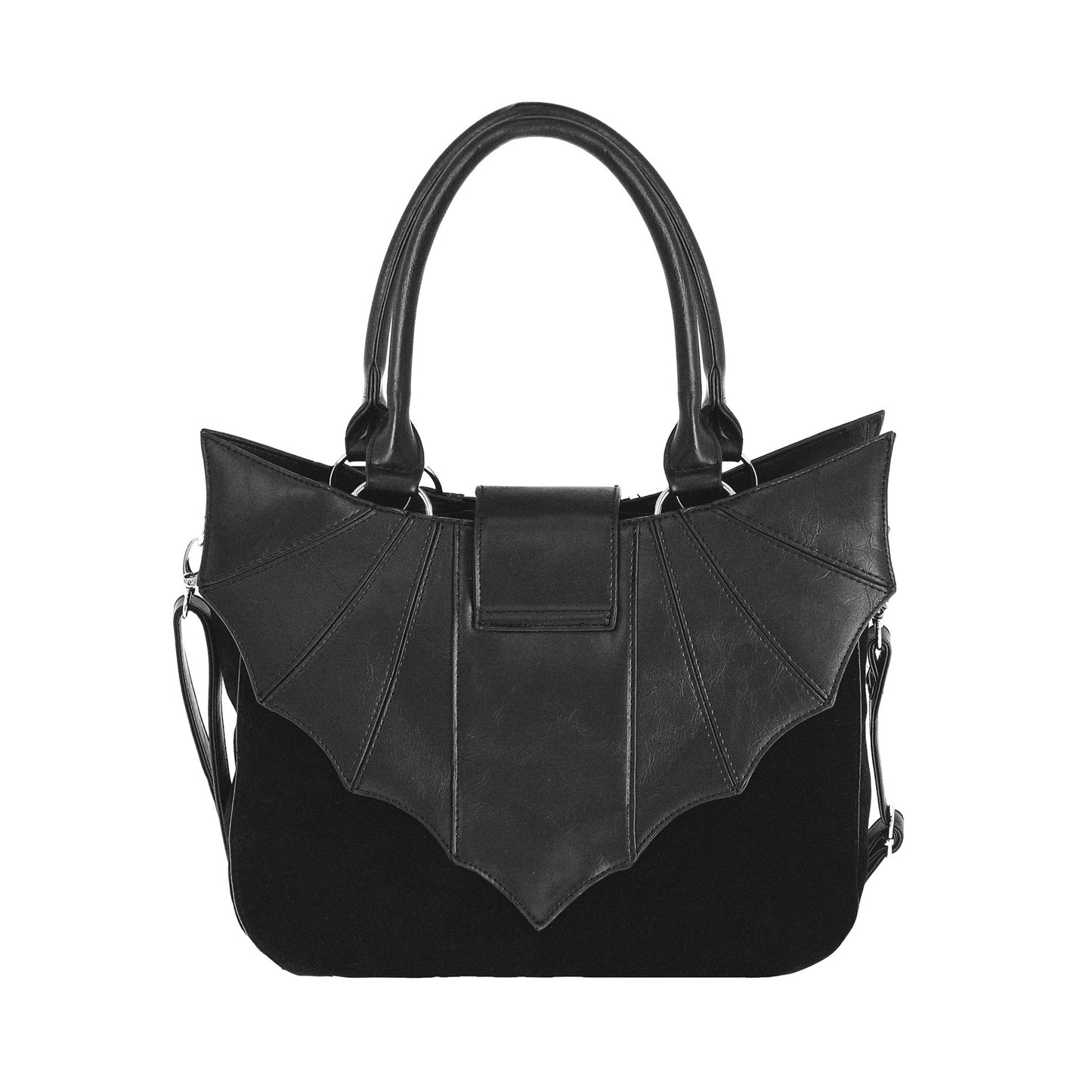 Bolso de hombro Ominous de Restyle en color negro vista trasera