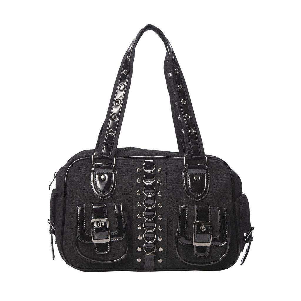  Banned Alternative Rhapsody black shoulder bag - front view