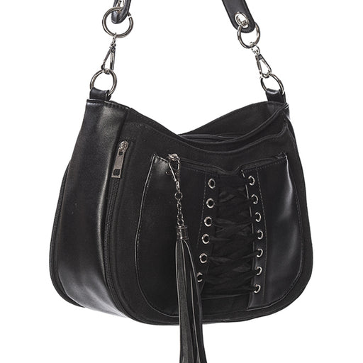  Banned Alternative Tamora black shoulder bag - angle view