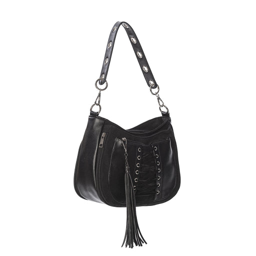  Banned Alternative Tamora black shoulder bag - full angle view