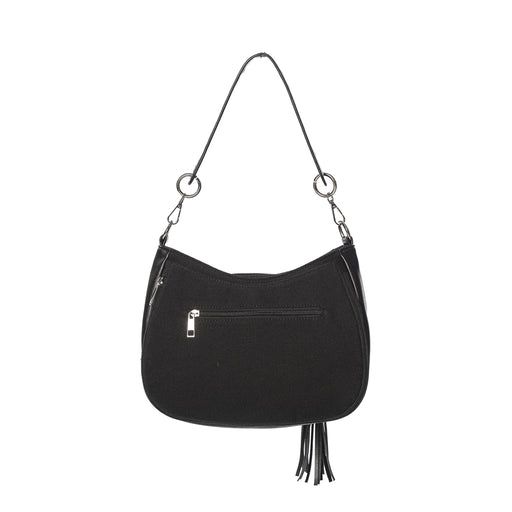 Banned Alternative Tamora black shoulder bag - full rear view