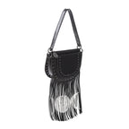  Banned Alternative Valonia Triple Moon black shoulder bag - front angle view