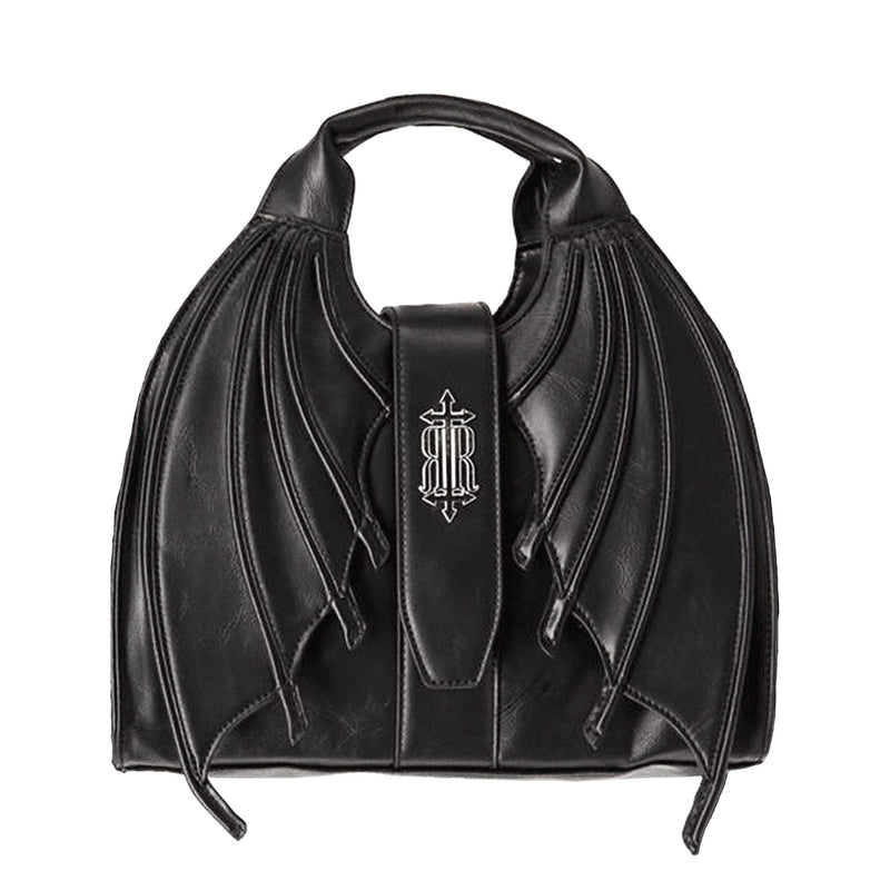 Bolso Succubus forma de alas murciélago negro mate diseño vampirecore Restyle