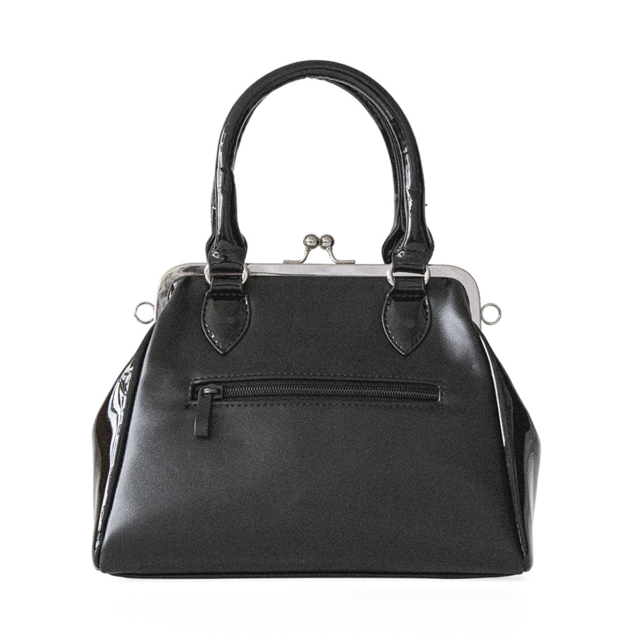 Banned Alternative Femme Fatale black handbag - rear view