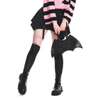  Banned Alternative Obscure Chandelier bat-shaped handbag/crossbody - worn by model
