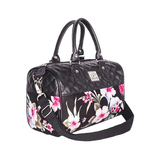 Bolso de mano y bandolera grande con estampado de flores de LiquorBrand