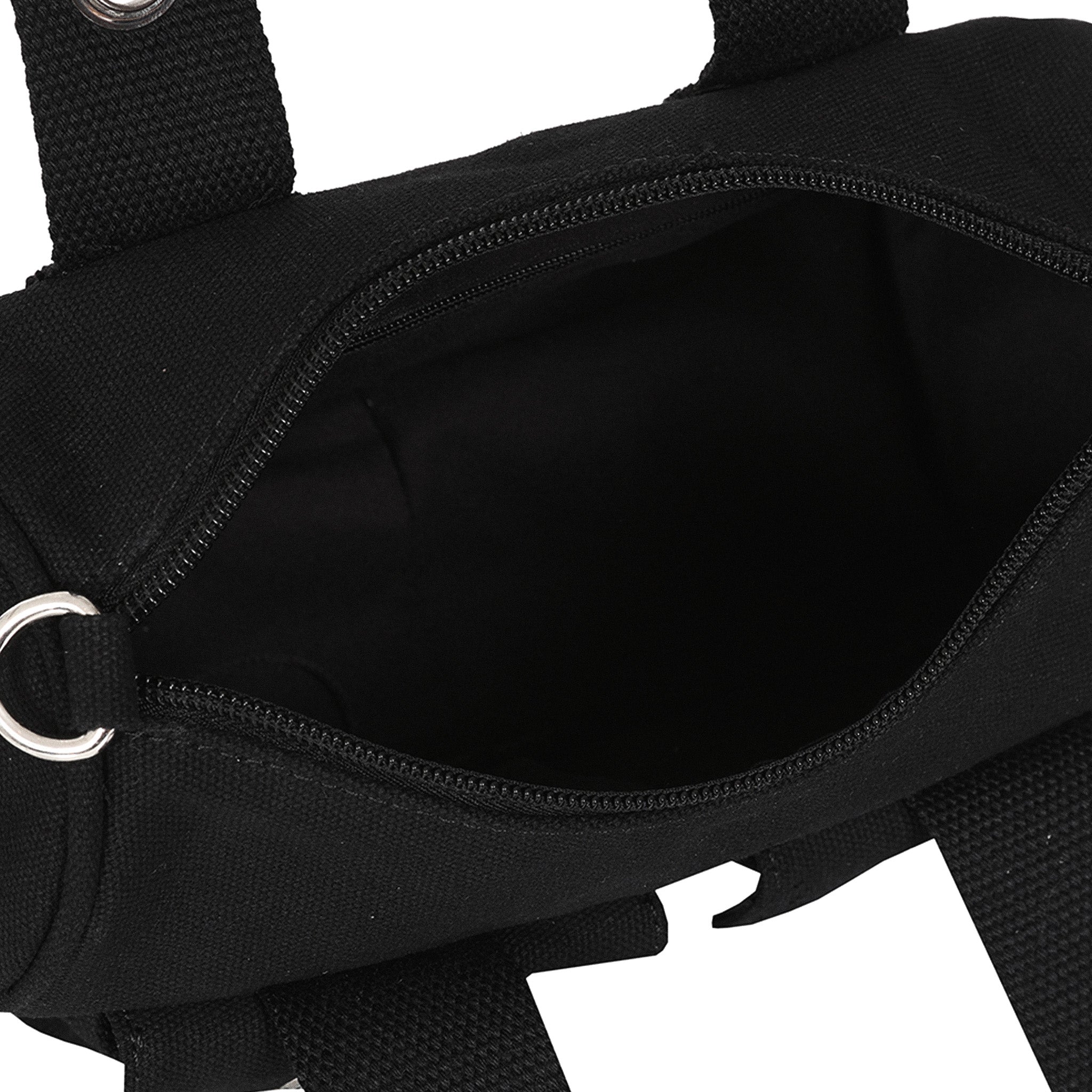  Cotton handbag/crossbody with metal eyelets - interior view