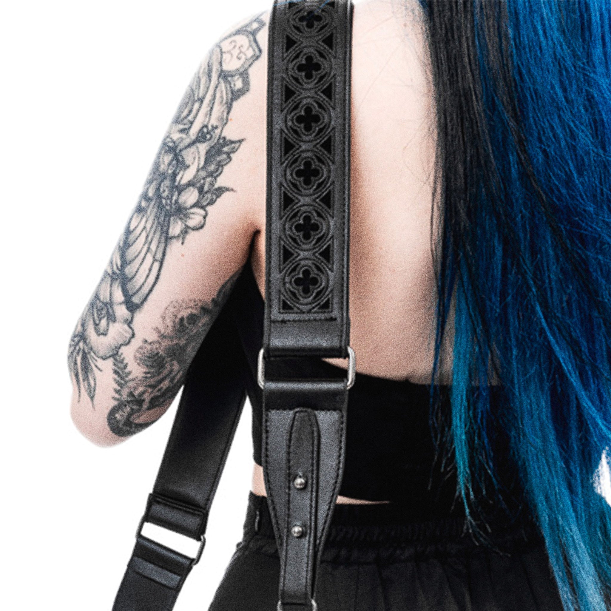  Restyle Catacombs black shopper bag - strap detail