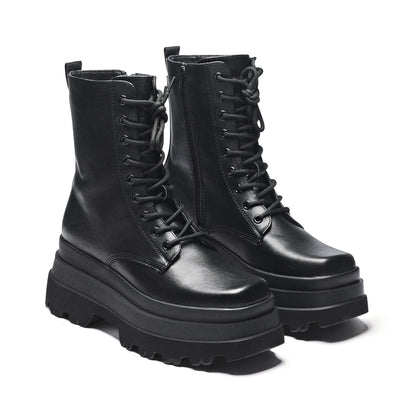 Botas con plataforma KOI Footwear Deathwatch color negro vista par