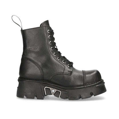 Botas militares New Rock M.NEWMILI083-S19 color negro vista lateral exterior