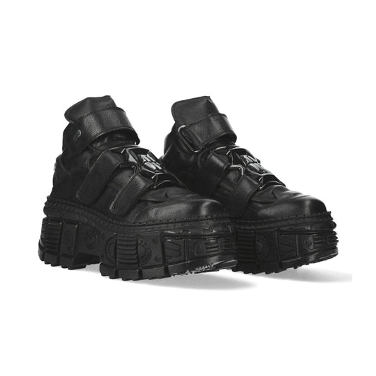 Botines militares New Rock M.WALL285-S2 color negro vista par