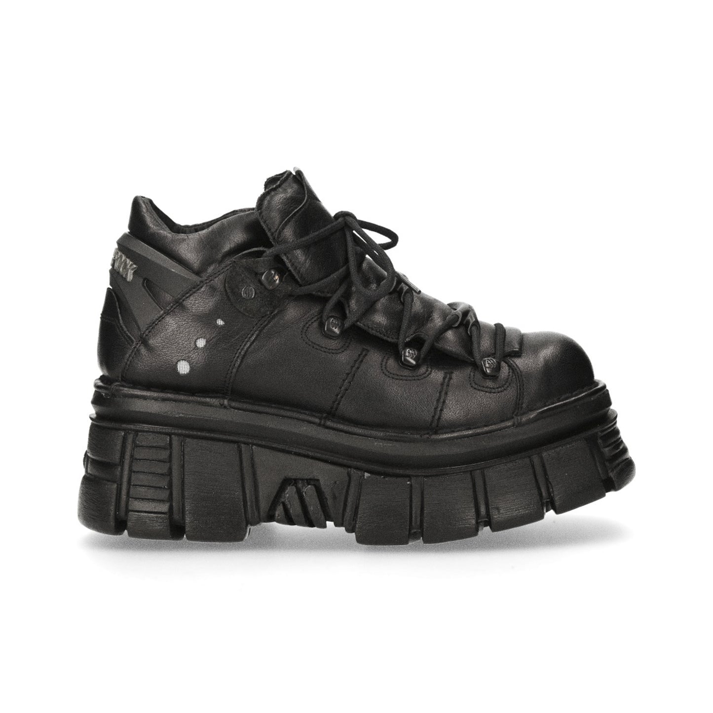 Botines militares New Rock M.106N-S52 color negro vista lateral exterior