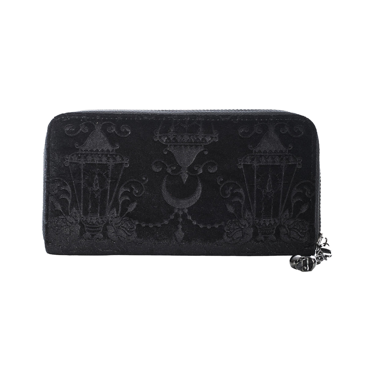  Banned Alternative Velvet Chandelier large velvet wallet with chandelier details - front view
