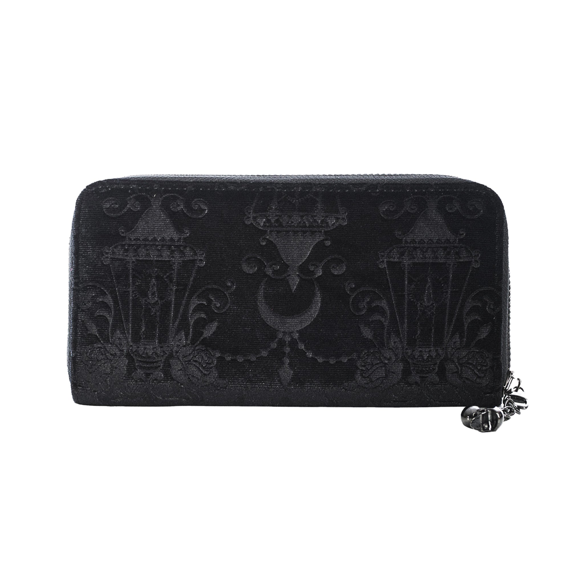  Banned Alternative Velvet Chandelier large velvet wallet with chandelier details - front view