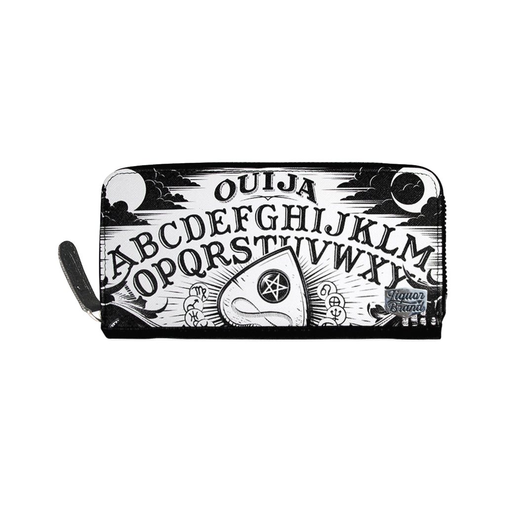  LiquorBrand large rectangular ouija print wallet - front view