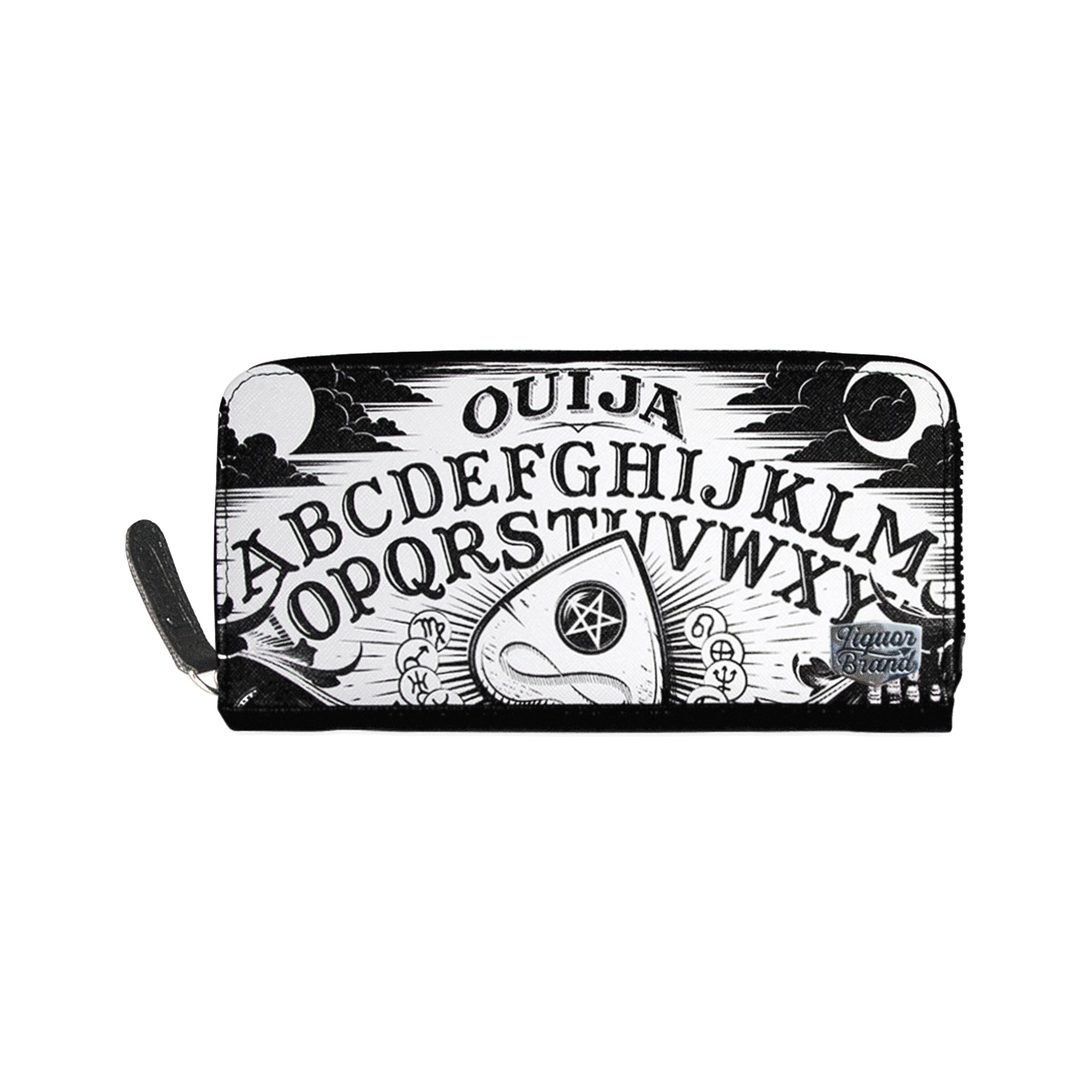  LiquorBrand large rectangular ouija print wallet - front view