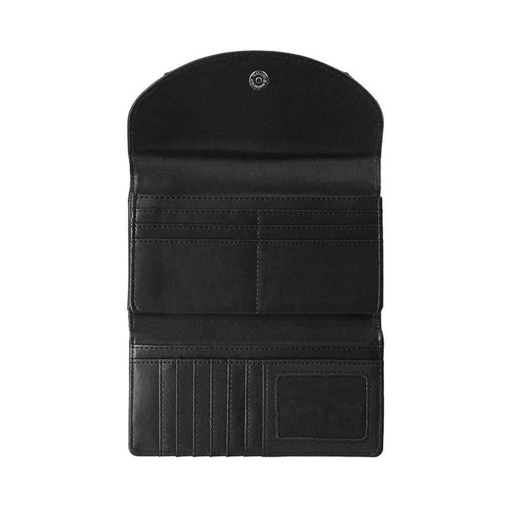  Restyle Triple Goddess black wallet with studs - interior view