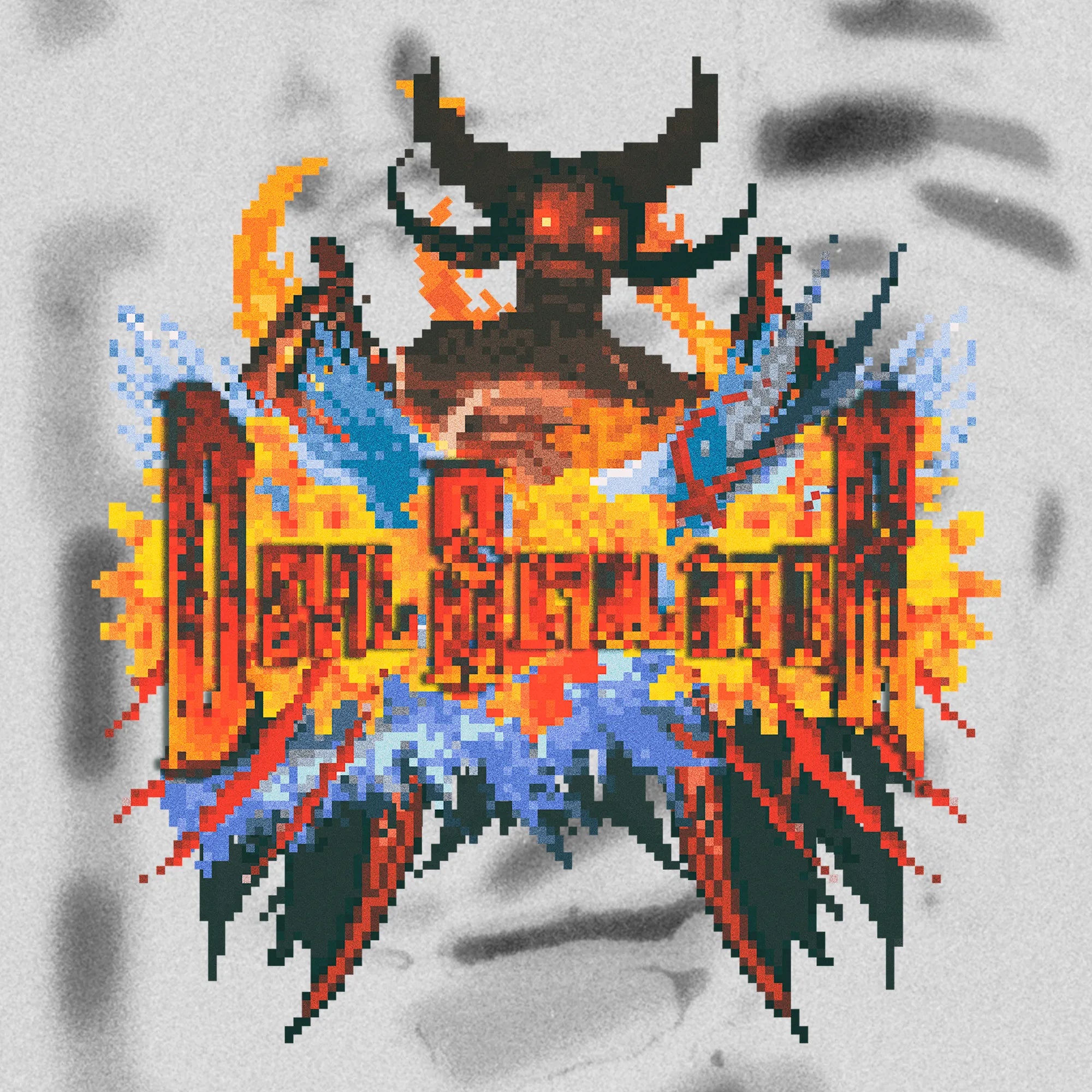  Halfcurve 'devil simulator' short sleeve t-shirt design detail