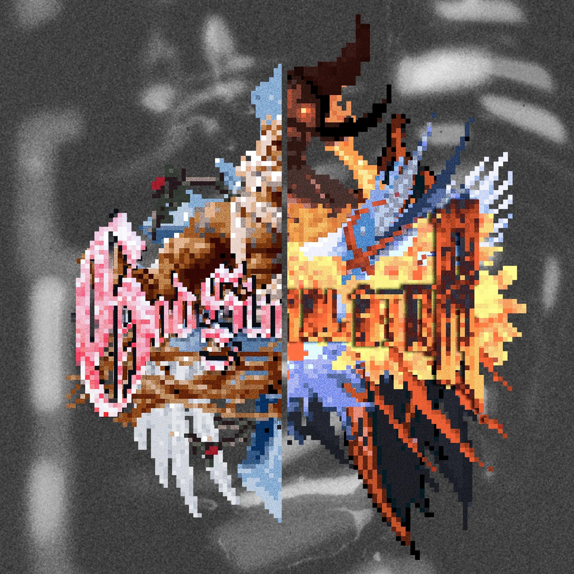  Halfcurve 'god devil simulator' short sleeve t-shirt design detail