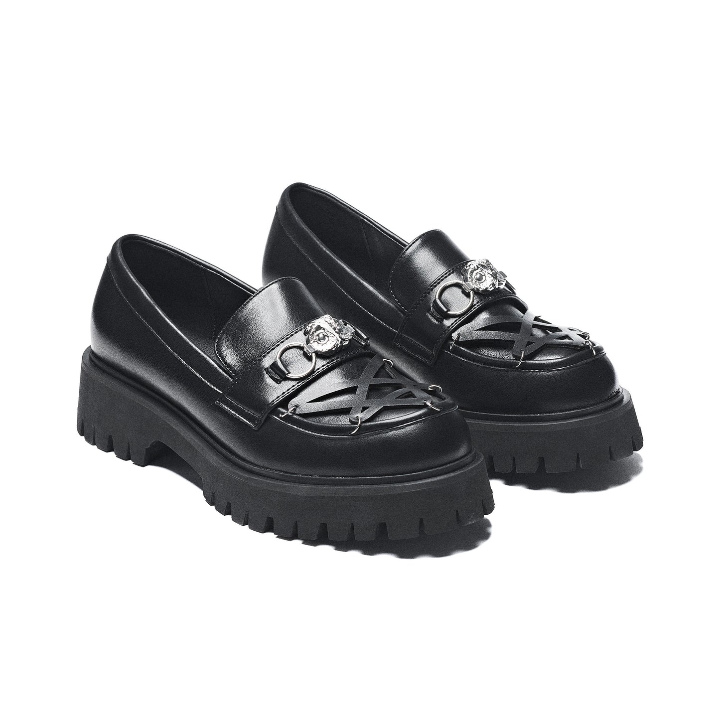 Mocasines para hombre Silent de KOI Footwear en color negro vista par