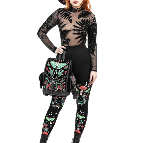  luna y setas estilo otoñal de restyle color negro vista modelo