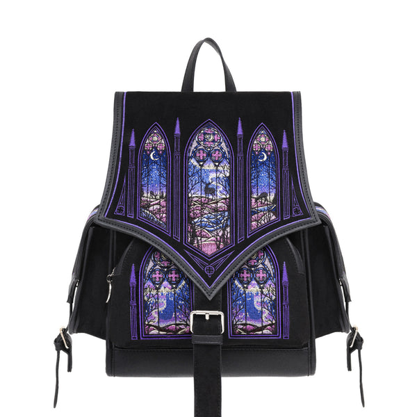 Mochila Northern Lights bordados aurora boreal dark mori witchy