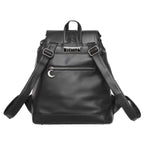 Mochila con solapa en forma de serpiente bordada con motivos inspirados en las catedrales vista posterior