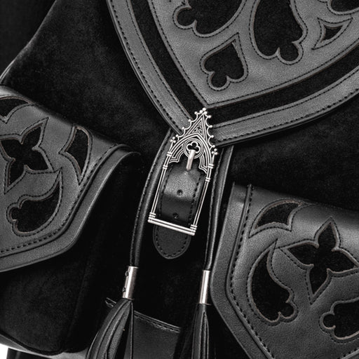  Restyle Cathedralis Buckle black backpack - detail view