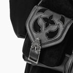  Restyle Cathedralis Buckle black backpack - pocket detail
