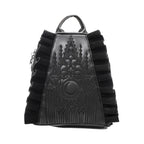  Restyle Midnight Moon backpack with cathedral and moon embroidery - front view