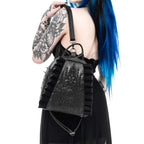  Restyle Midnight Moon backpack with cathedral and moon embroidery - worn view