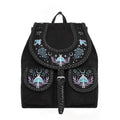  Restyle suede backpack with braided leather