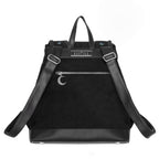  Restyle suede backpack with braided leather