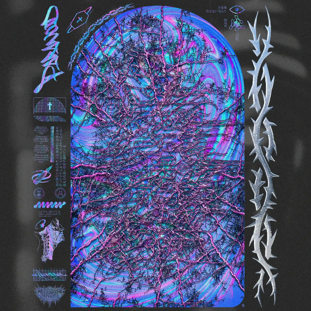  Halfcurve 'paranoid' short sleeve t-shirt design detail